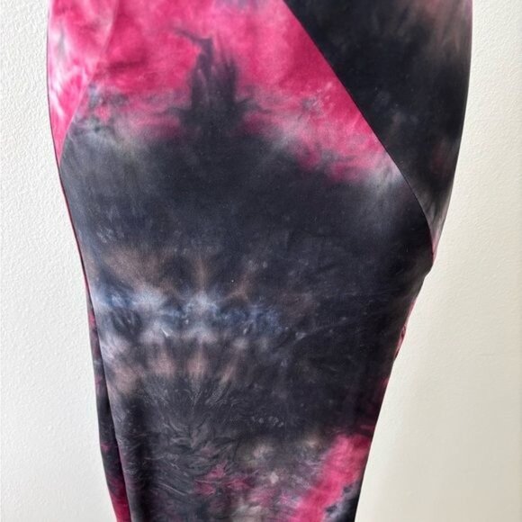 Fashion Nova Dress Medium Asymmetrical BodyCon Tie Dye Boho Soft Grunge Gothic - Picture 7 of 12